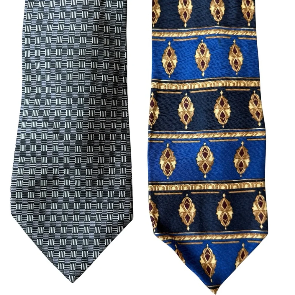 Vintage Ralph Lauren and Harold Grant Tie Silk Classic Style